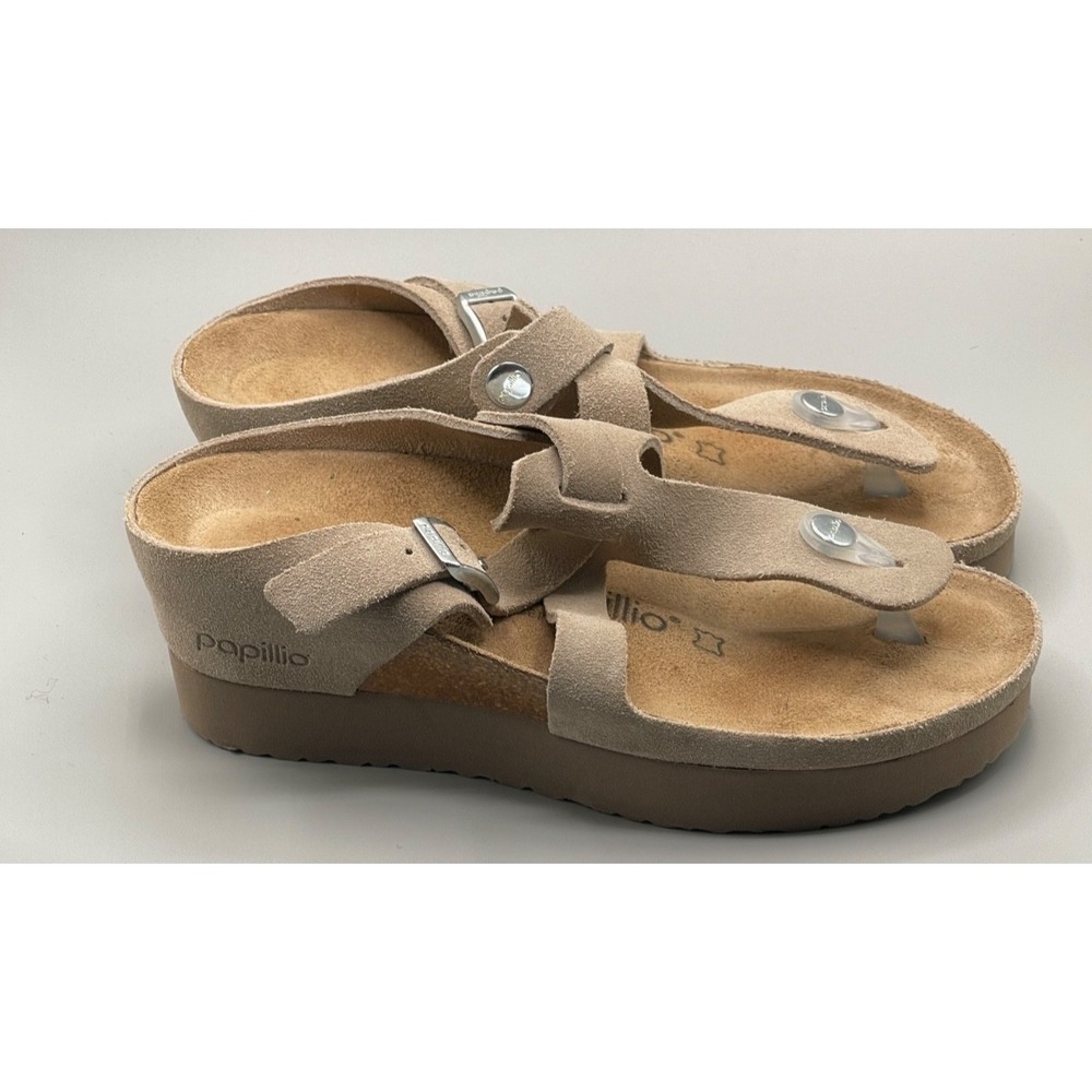 Birkenstock Papillio Luna Suede Sandals size 36 tan - Picture 2 of 6